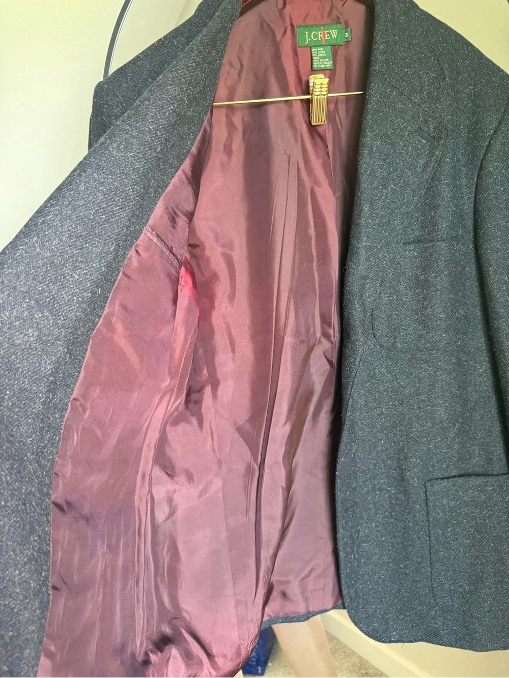 Vintage 70's 80’s J Crew Three Pocket Blazer Sport Coat Mohair Wool medium